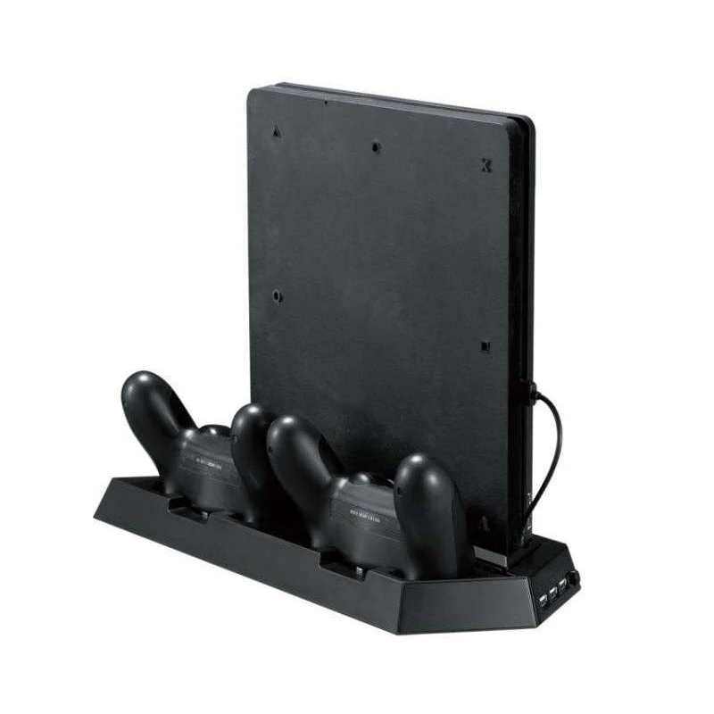 2 в 1 вертикальная подставка с охлаждающим вентилятором для PS4/PS4 Slim двумя портами
