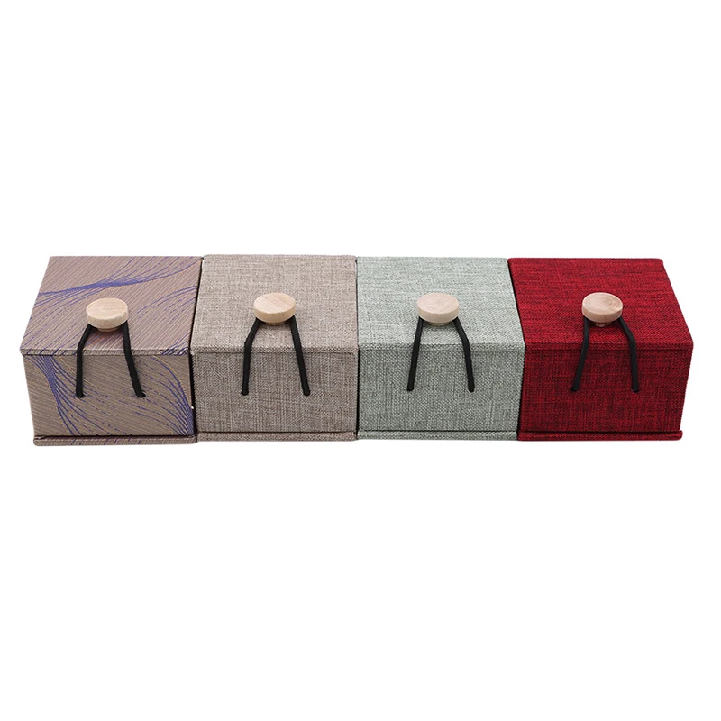1PC2020 New Style Personalized Rustic Wedding Wood Ring Box Holder Custom Bearer Square Jewelry | Дом и сад