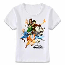 Детская одежда футболка Аватар Последний Airbender футболка для мальчиков и девочек рубашки для малышей Tee
