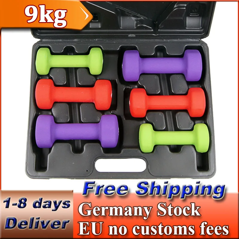 Ladies Women Men Neoprene Dumbbells Set Body Hand Weights
