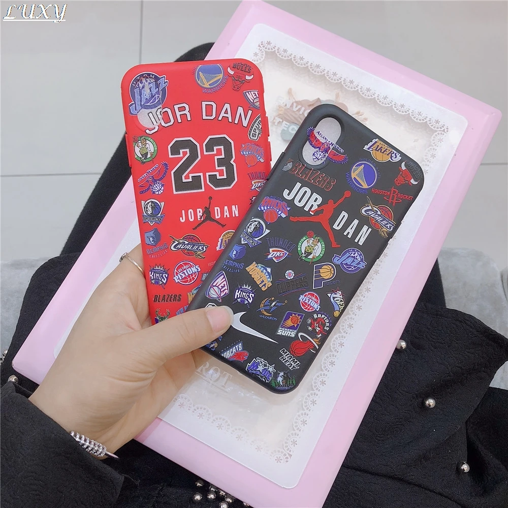 

Explosion models jordan 23 Flyman basketball sports shoes phone case for iphone 6 7 8 6s X XS Max Xr 3D Emboss Telefon kilifi