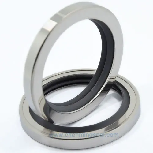 55*72*10 mm Screw Air Compressor Rotary Shaft Oil Seal with Dual PTFE