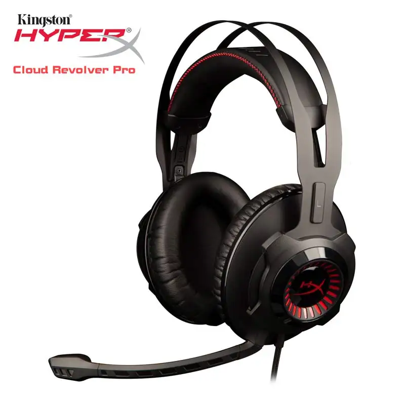 Игровая Проводная гарнитура kingston HyperX Cloud Revolver S со съемным микрофоном, игровая музыка, MP3 DJ PS4, наушники 3,5 мм для ПК