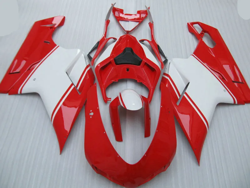 Литьевая форма обтекатель комплект для DUCATI 848 1098 07 08 09 10 11 ducati 1198 2007 2008 2011 Белый