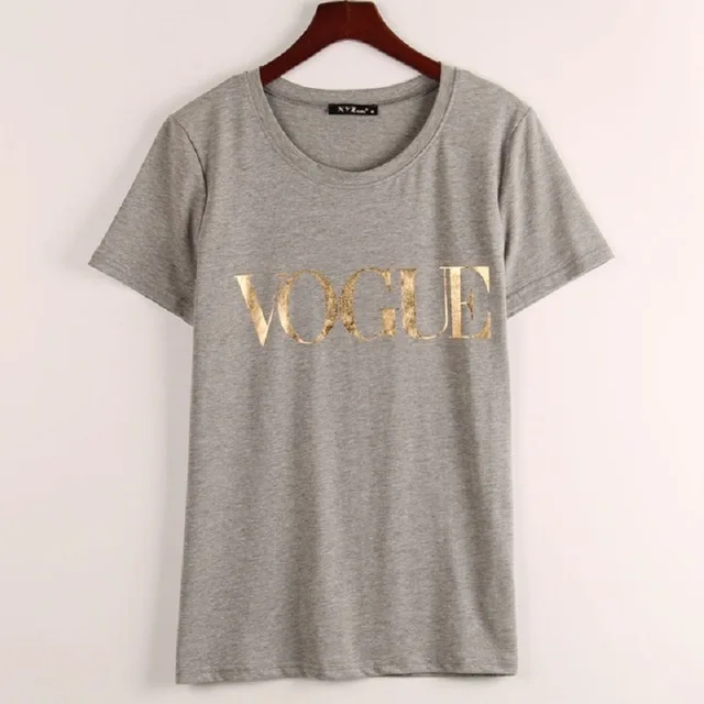 Hot Sale Plus Size S-4XL Fashion Summer T Shirt Women VOGUE Printed T-shirt Women Tops Tee Shirt Femme Tops