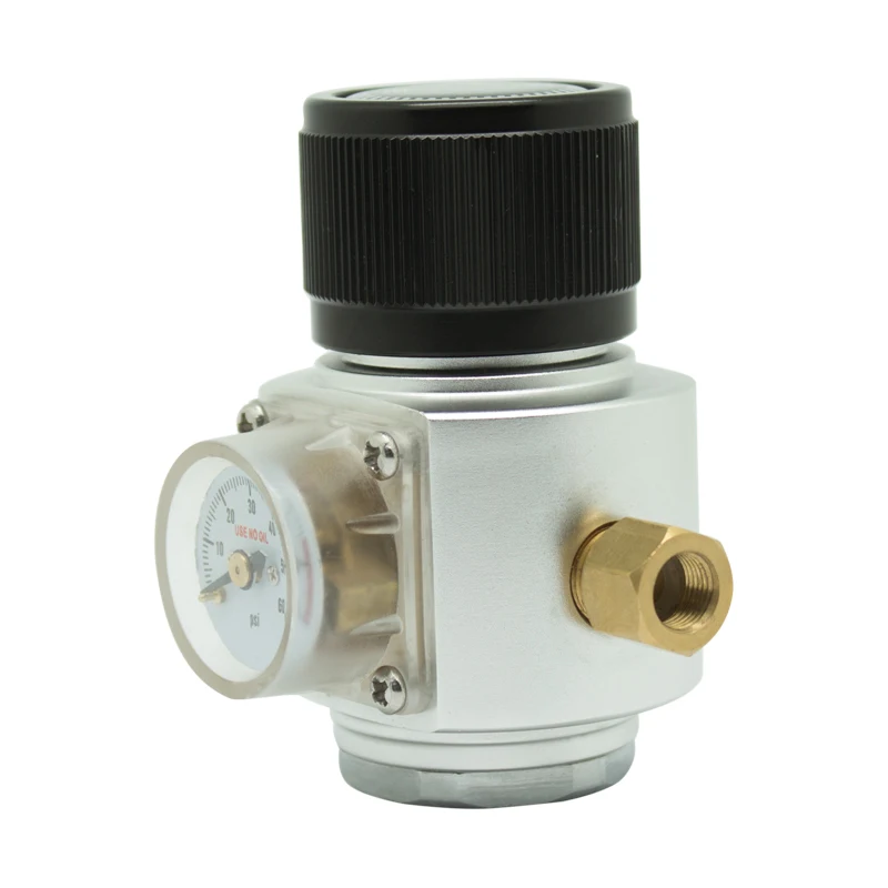 

Homebrew Gas Regulator CO2 Mini Regulator 0-60 Psi Beer Kegging Equipment 3/8" and 5/8" Thread