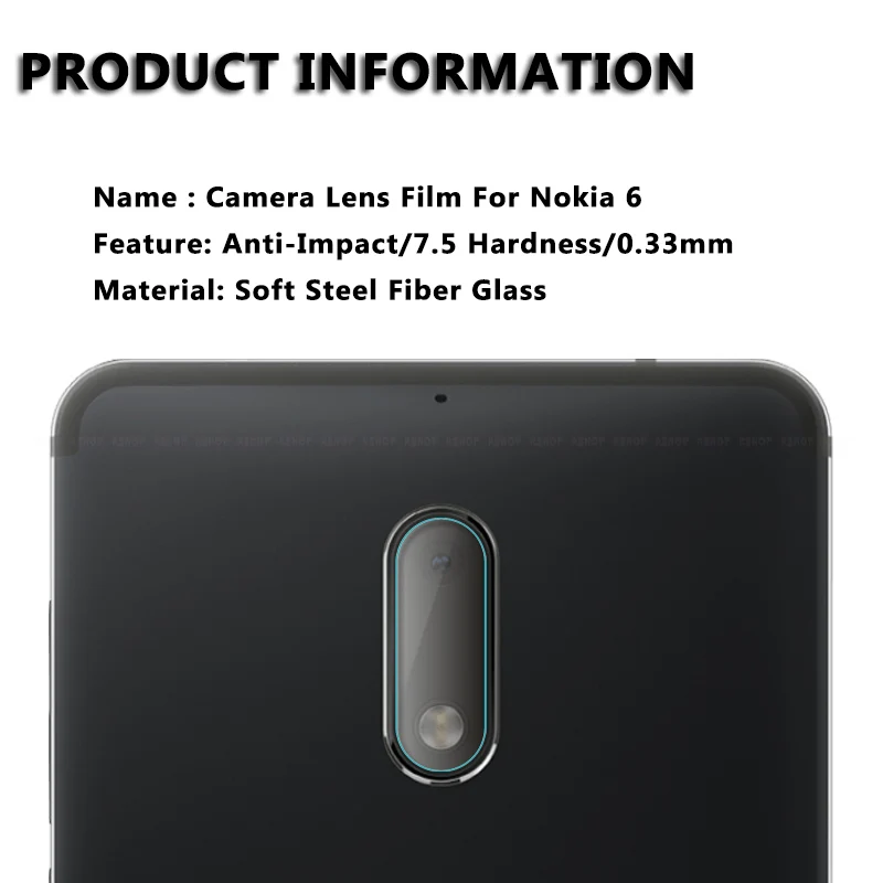 2 шт. для Nokia 6 2017 закаленное стекло объектива камеры защита экрана стеклянная
