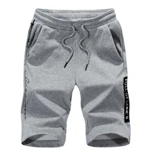 Эластичные хлопковые летние пляжные шорты для путешествий, шорты до колена, дышащая хлопковая спортивная одежда