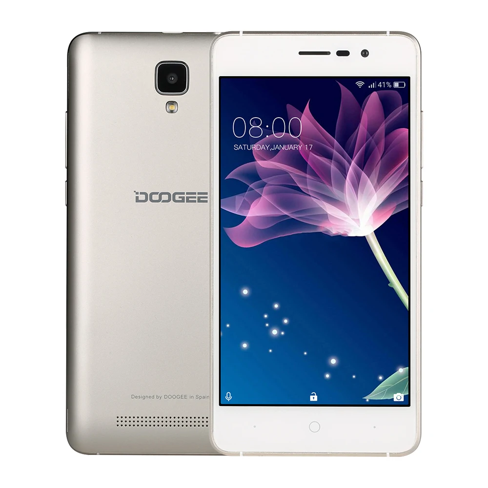  In Stock Now DOOGEE X10s mobile phones 5.0Inch IPS 8GB Android6.0 smart phone Dual SIM MTK6580 5.0M