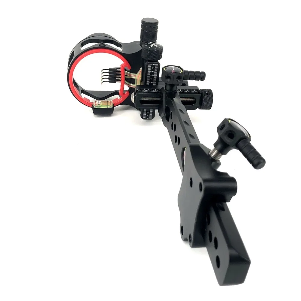 Compound Bow Long Pole Sight 5 Pin Micro Adjustable Archery Sight Hunting Shooting Accessories Compound Bow Long Pole Sight 5 Pin Micro Adjustable Archery Sight Hunting Shooting Accessories