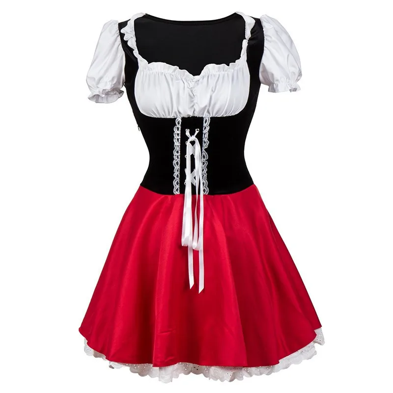 S-6XL для взрослых женщин Красная Шапочка костюмы Аниме Косплей Фэнтези игры Униформа Хэллоуин нарядное платье