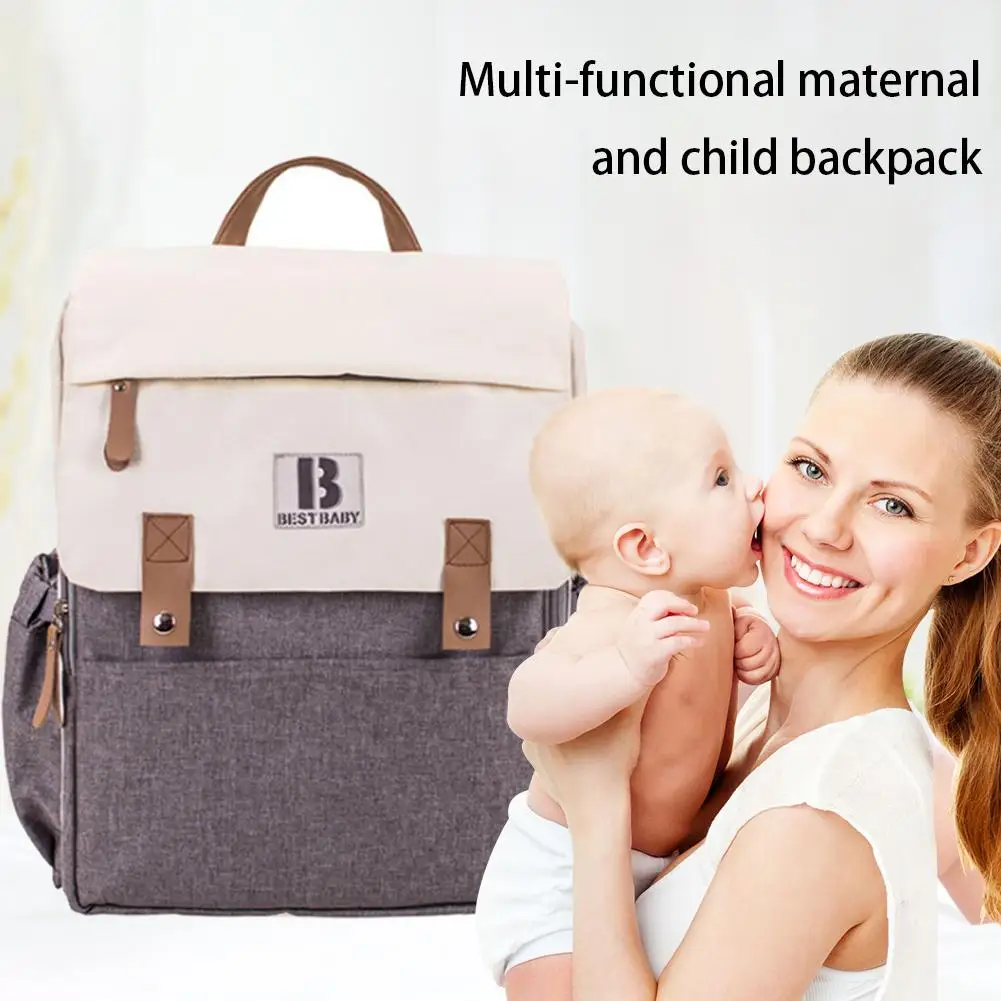 

Fashion Multi-function Large Capacity Mother Baby Backpack Mother Outside Shoulder Bag Multi-functional Maternal Child Backpack