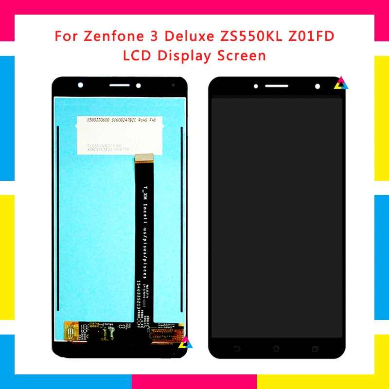 

LCD Display Screen With Touch Screen Digitizer Assembly For Asus Zenfone 3 Deluxe ZS550KL Z01FD Replacement
