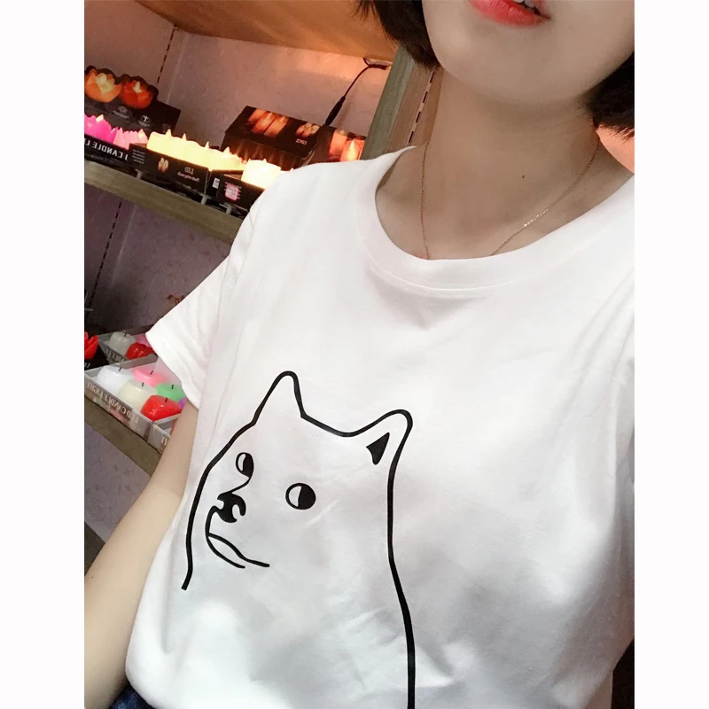 

Shiba Inu letters Print Women t shirt Cotton Casual Funny t shirt For Girl Top Tee Hipster Drop Ship