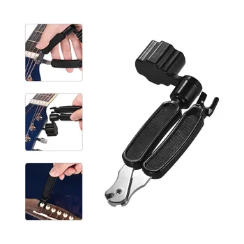 

3-in-1 Multifunctional Guitar String Peg Winder Bridge Pin Puller String Cutter Guitar Repair Maintenance Luthier Tool