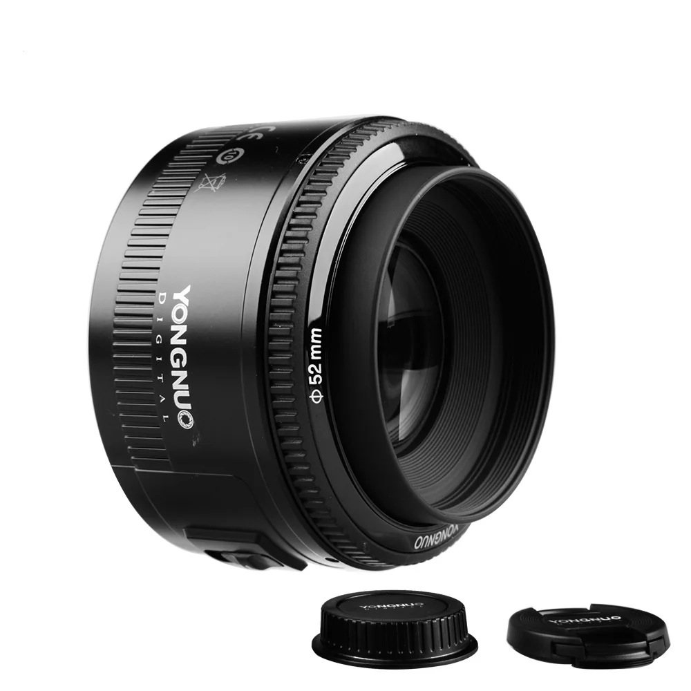 YONGNUO YN50mm f/1,8 AF объектив YN50 апертура Автофокус Объективы большая апертура для Canon EOS 60D 70D 5D2 5D3 600d Canon DSLR камера