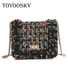 TOYOOSKY брендовые сумки через плечо для женщин 2019 зимние роскошные сумки дизайнерские маленькие женские сумки-мессенджеры шерстяные bolsa feminina