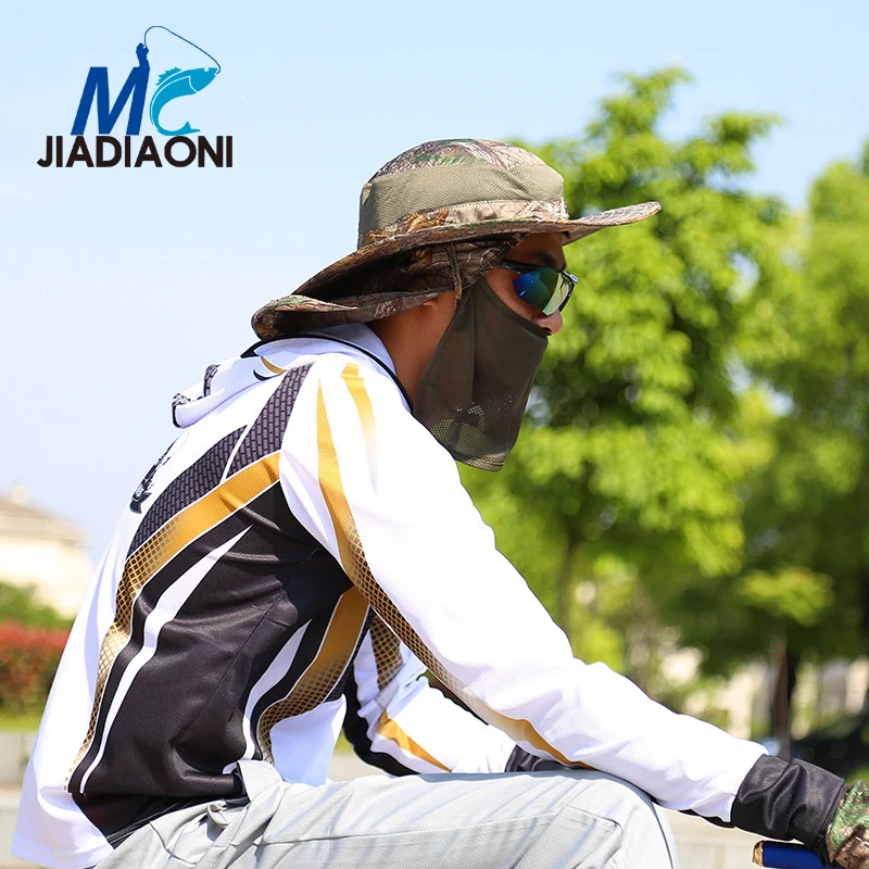JIADIAONI Новая Мужская Уличная рыболовная одежда шапки зимний солнцезащитный чехол