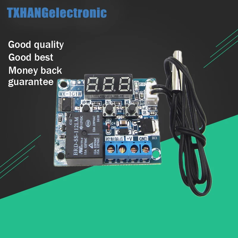 

DC12V Intelligent Digital Led Thermostat Temperature Controller Sensor -40-120