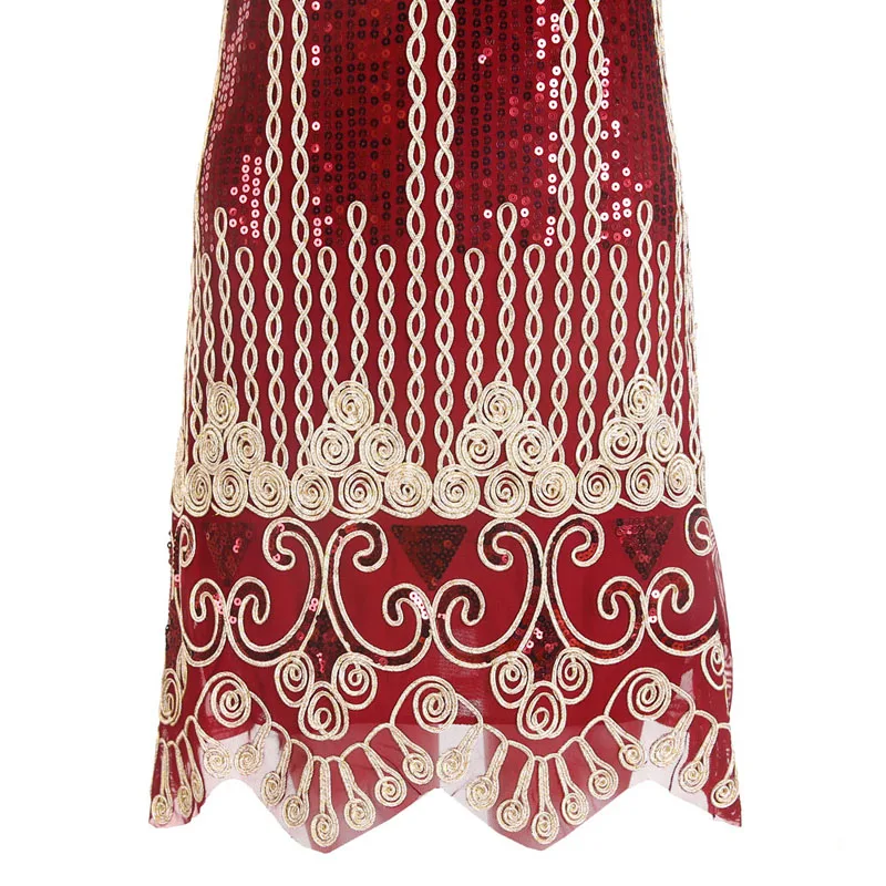 BLINGSTORY Vintage Sequin Embroidery Sleeveless Summer Robe Vestido Club 1920s Flapper Dress Feminino Dropshipping KR3062-2
