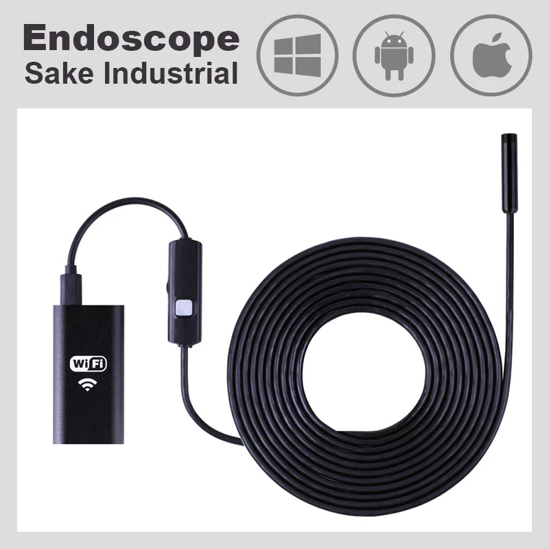 WiFi iPhone android MAC USB endoscope camera, Mini HD video car endoscope iOS mobile phone