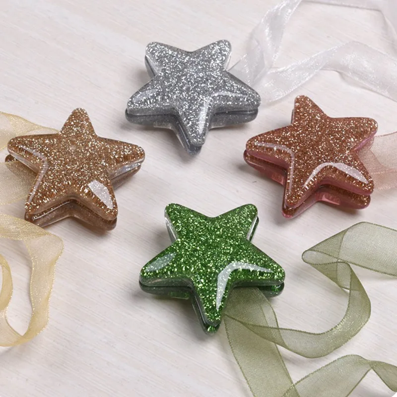 1 пара Lucky Star магнитный держатель для галстука на спине занавес Пряжка звезда занавес для дома комнаты украшение для штор