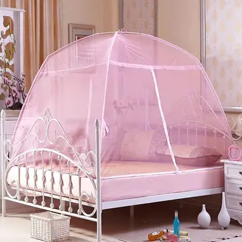 

1set Folding Portable Mongolia Mosquito Net Mesh Insect Bed Canopy Curtain Elegant Dome Tent For Girl Baby Bedding Cibinlik
