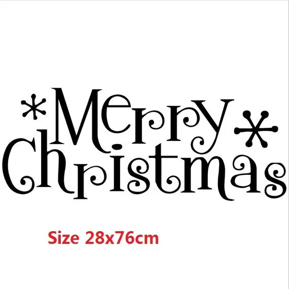 Merry Chiristmas Vinyl lettering wall decal sticker decor