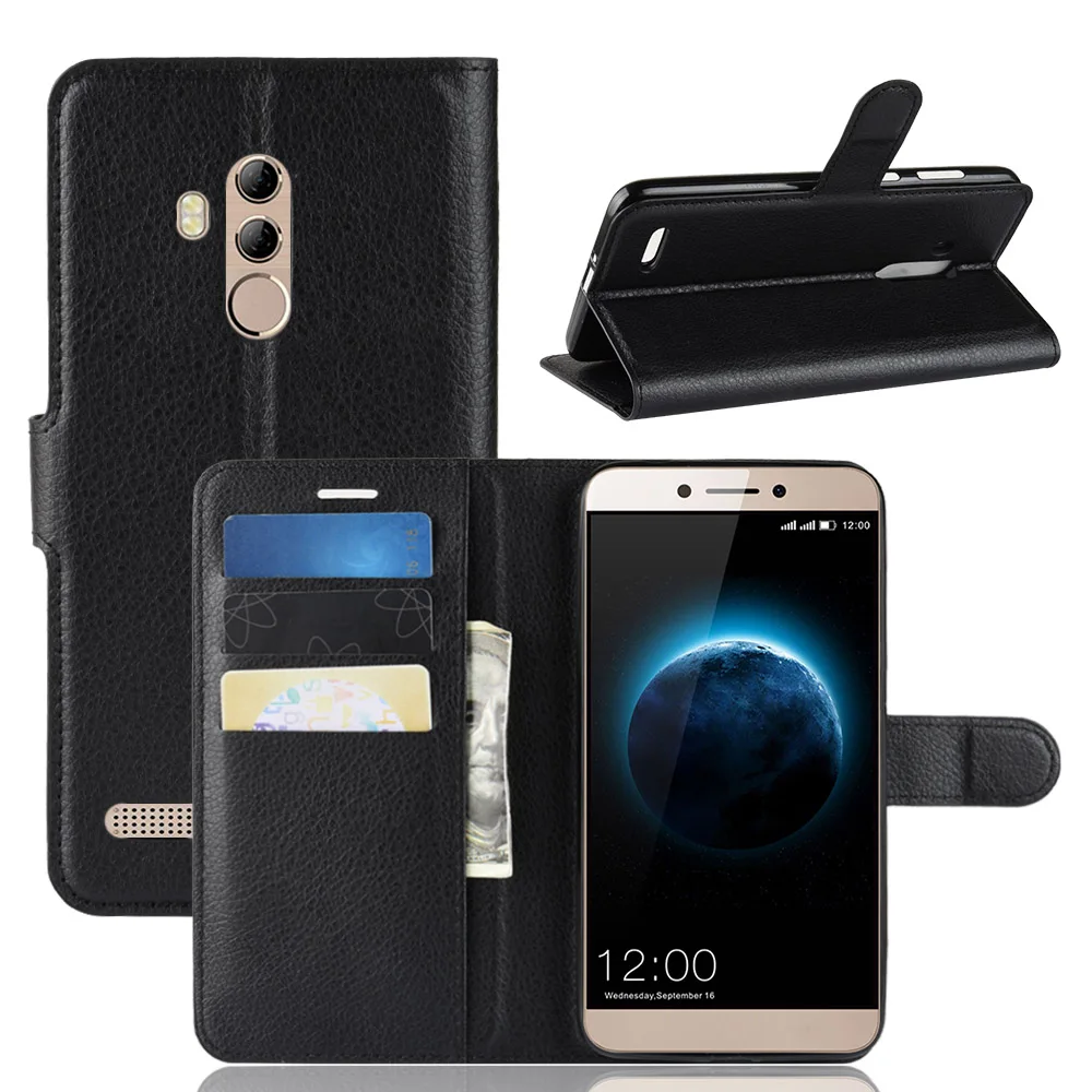 Роскошный кожаный флип чехол baisxst для Leagoo T8S книжка с подставкой телефона
