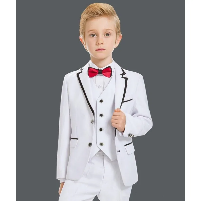 Buy KUSON 2018 White Boys Suits for Wedding Celebration Formal Costume for Kids