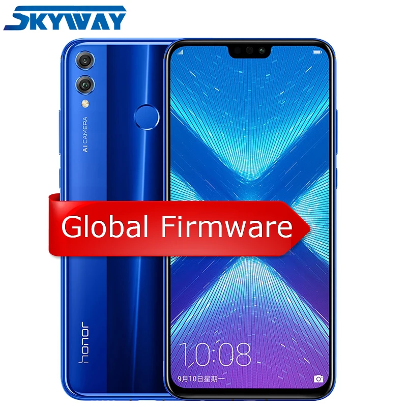 

Original Honor 8X 4GB/6GB 64GB/128GB 6.5'' FHD+ full Screen kirin 710 Octa Core Smartphone Mobile phone Dual Rear Camare