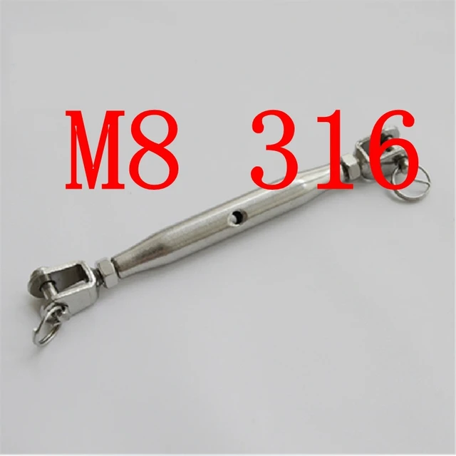 Buy M8 316 Grade Closed Body Turnbuckle,Jaw & Jaw