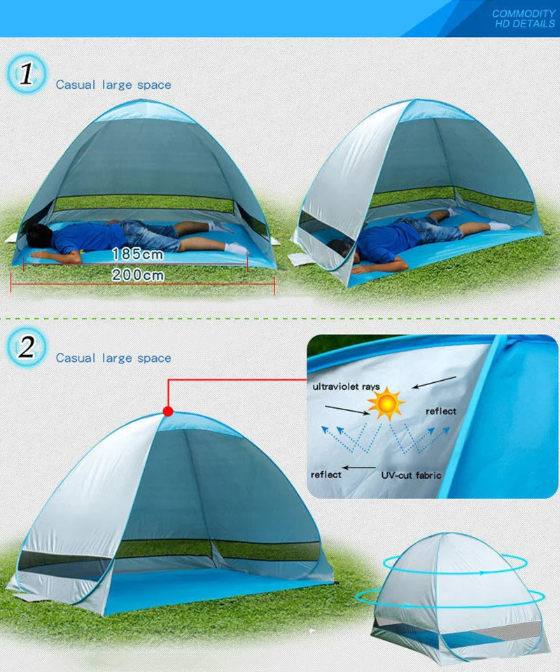 Всплывающие палатки переносная палатка анти-УФ, складной Непрозрачный Серебряная лента палатка наружная мебель палатка для рыбалки