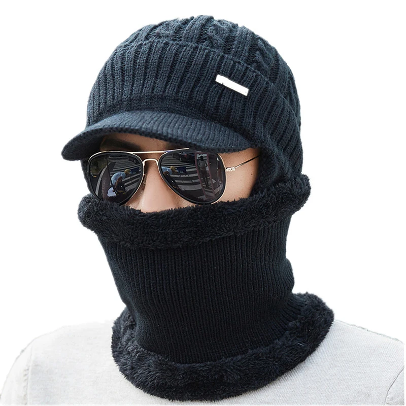 

Winter Hats Skullies Beanies Hat Winter Beanies For Men Women Wool Scarf Caps Balaclava Mask Gorras Bonnet Knitted Hat 2018