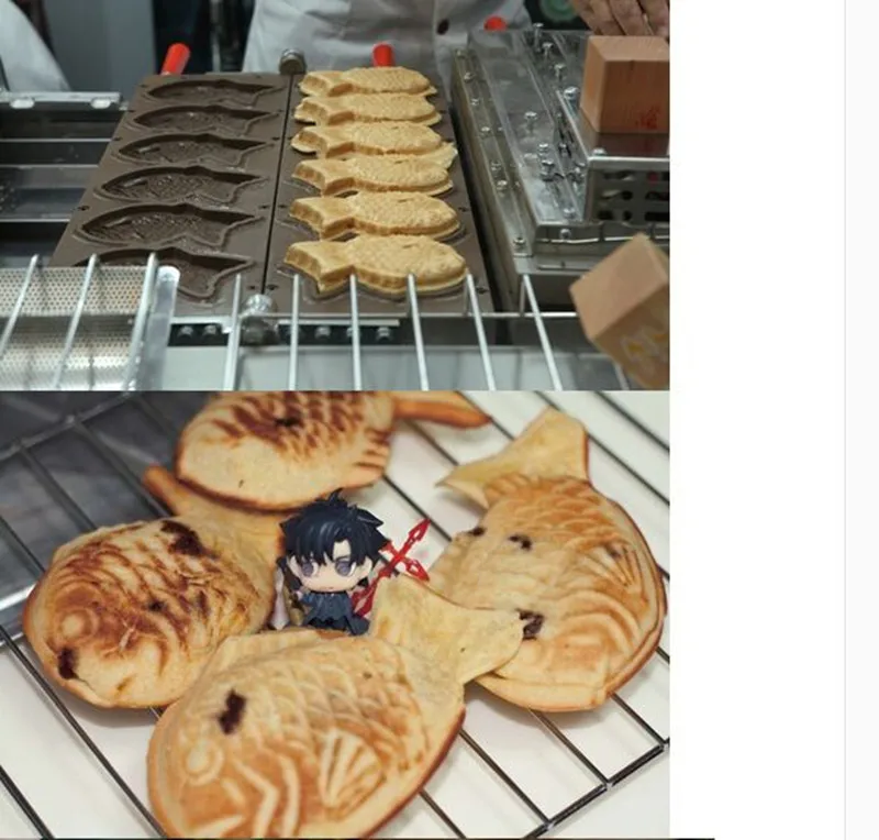 Типа рыбы вафельные машины электрический Japanses открытым ртом taiyaki making maker