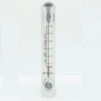 

0.6-6m3/h 1/2" BSPT Male Thread PMMA Panel Type Gas Float Flowmeter Air Flow Meter Rotameter Without Control Valve