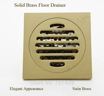 

Free shipping solid brass automatic sealed floor drain anti-odor drain deodorization ground drainer odor-proof drain FD007