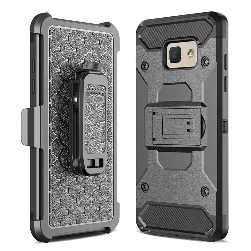 Belt Clip Shockproof Slim Armor Back cover case for Samsung Galaxy on 5 2016 J5 Prime Tough Robot Defender |