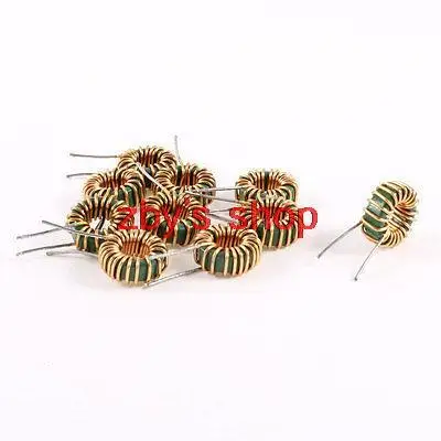 10 x Magnetic Core 100uH Radial Leads 8x10 8mm x 10mm Inductors