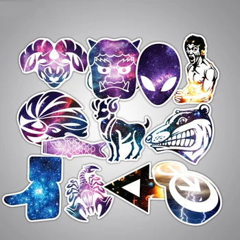 

100Pcs/Lot Galaxy Color Waterproof Sticker For Car Laptop Trunk Skateboard Guitar Bicycle Decal Car-Styling Toy Stickers