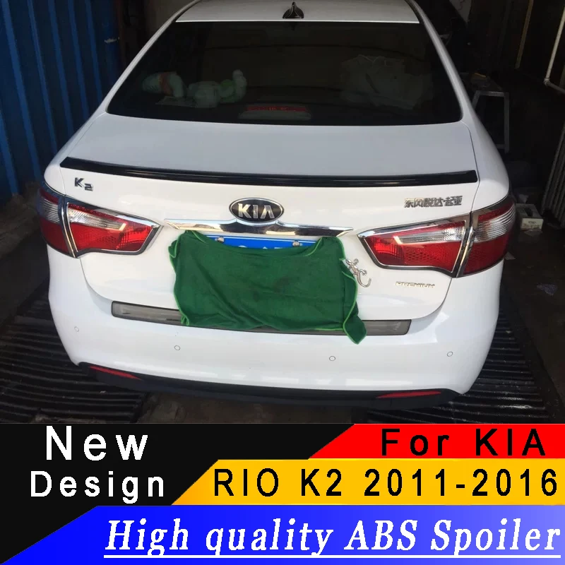 Спойлер для Kia Rio K2 высококачественный задний спойлер из АБС пластика или любого
