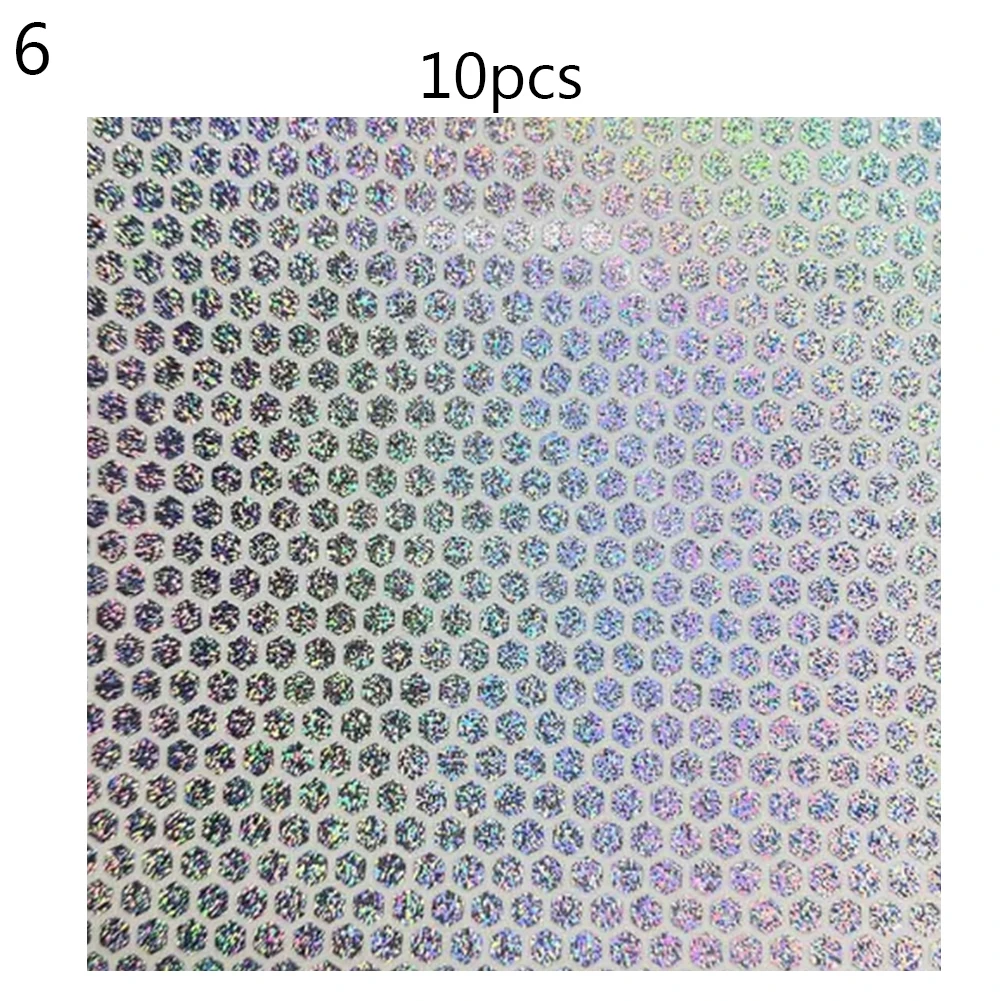 Новые 10 шт. прочные DIY рыболовные наклейки для приманок Голографическая клейкая пленка вспышка лента
