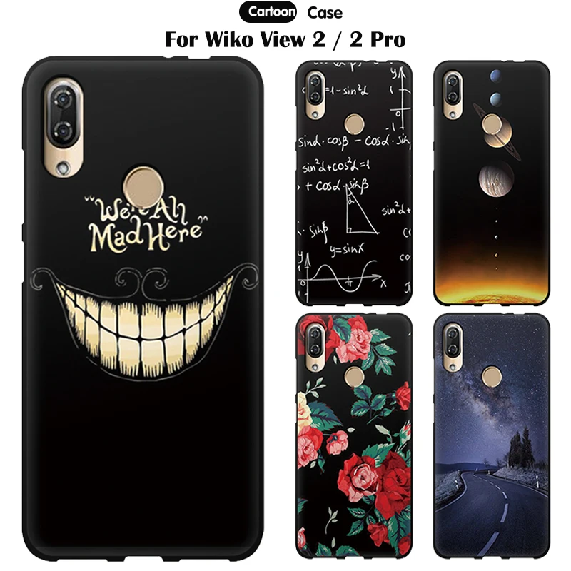 

EiiMoo 6.0" Soft TPU For Wiko View 2 Case For Wiko View 2 Pro Case Silicone Original Cartoon Printed Back Coque With 3D Relief