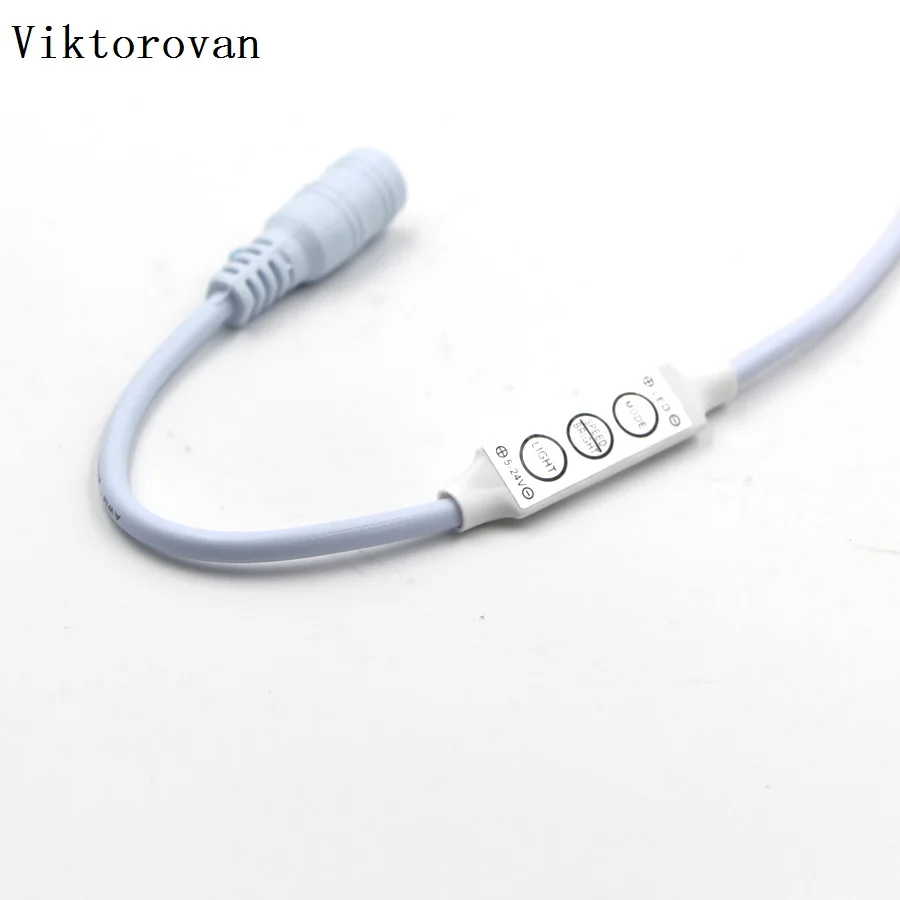 

LED Strip mini controller DC 5V - 24V 3key single color led strip dimmer mini controller for SMD 5050 3528 5630 LED Strip light