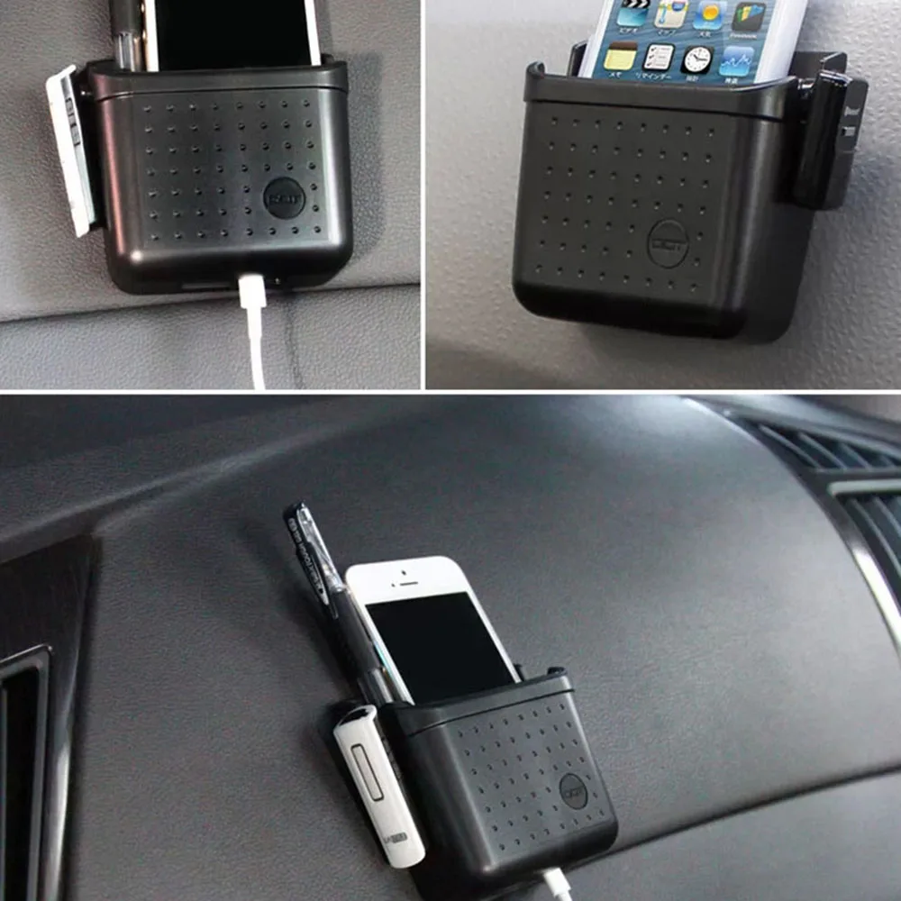 Горячая распродажа универсальный держатель сотового телефона для автомобиля черный держатель для мобильного телефона карманный органайзер для автомобильного сиденья сумка для хранения