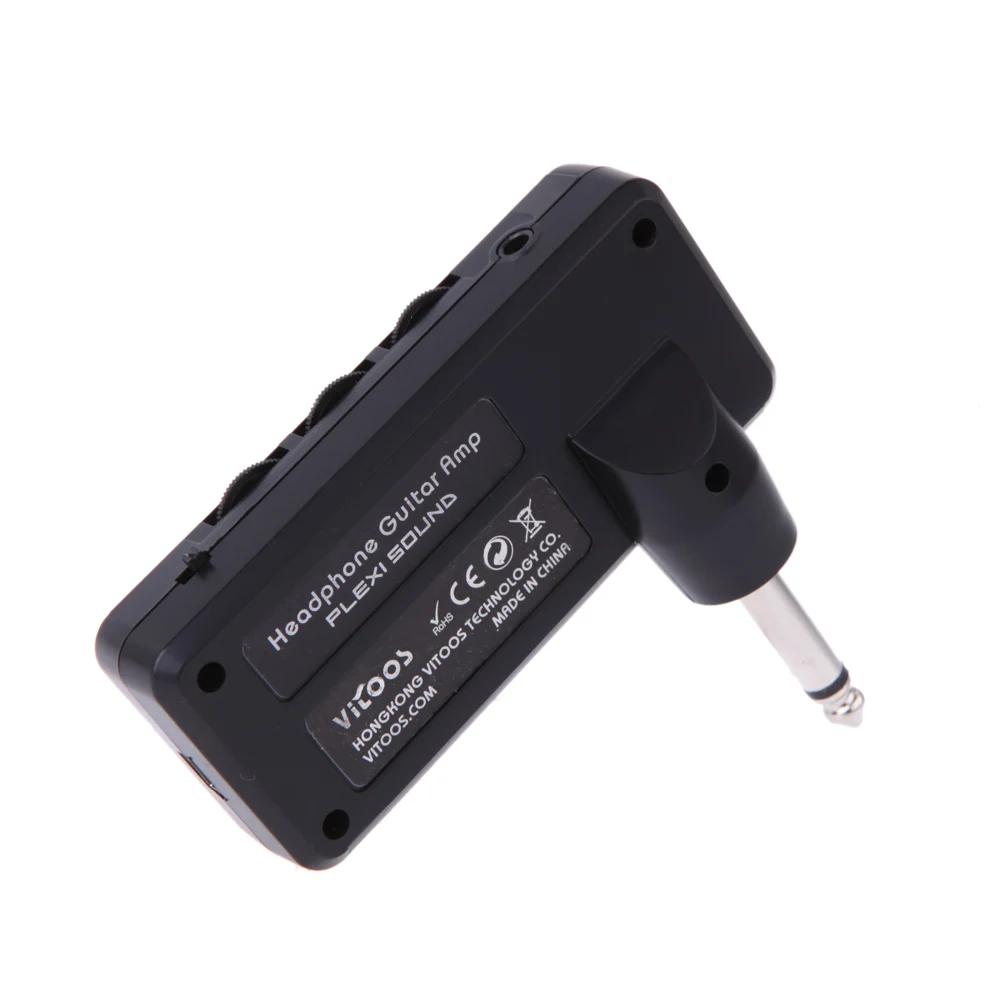 Vitoos Electric Guitar Plug Mini Headphone Guitar Amplifier Amp Plexi Sound Compact Portable Guitar Parts Accessories