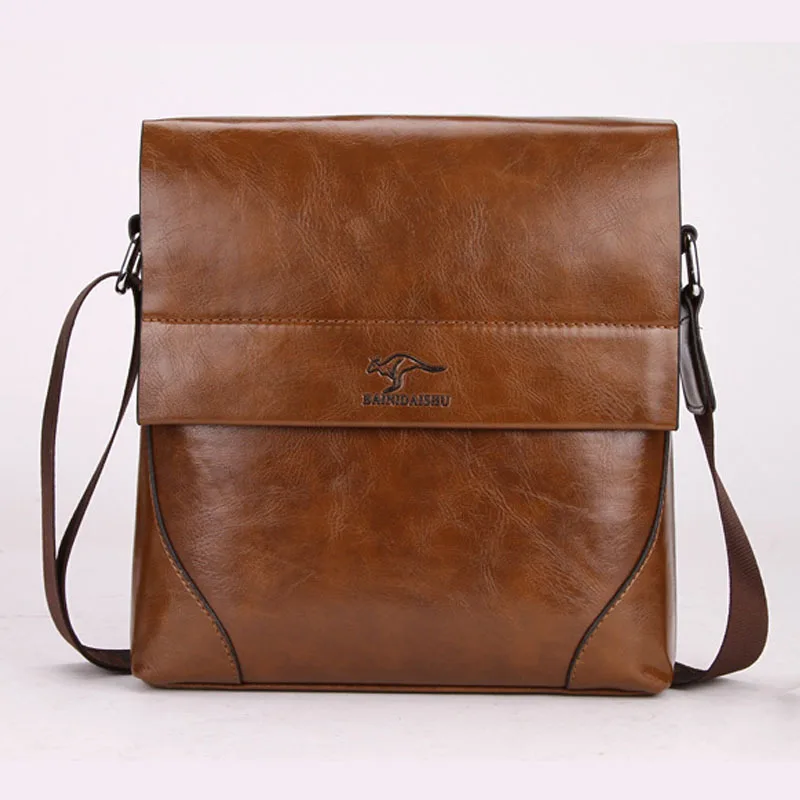 Big promotions PU leather bag mens shoulder bag italian leather messenger bag brand bags free ...