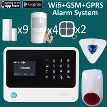 Приложение Wi-Fi GRPS push alarm оповещение Сообщение Бесплатный домашний магазин заводская система безопасности с стробоскопом сирена пугающая кража