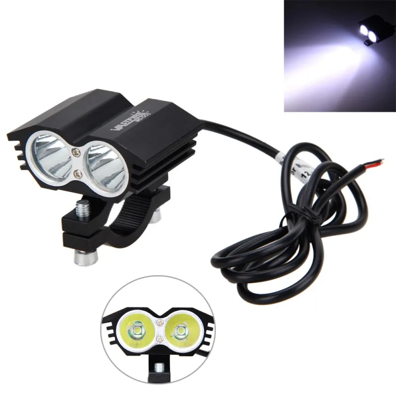 1PCS 12V 36V 30W 3000LM 2x XM L T6 LED Motorcycle Spot Work Light Offroad Driving
