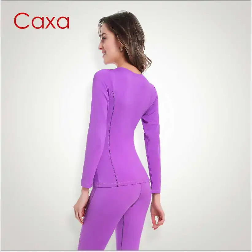 Caxa Women Winter Slim Warm Underwear Set Electrostatic Prevention Long Johns Quick Dry Tights for Winter Warm Femme Dress